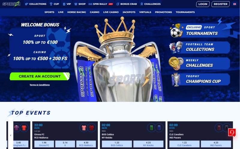 sportaza home page